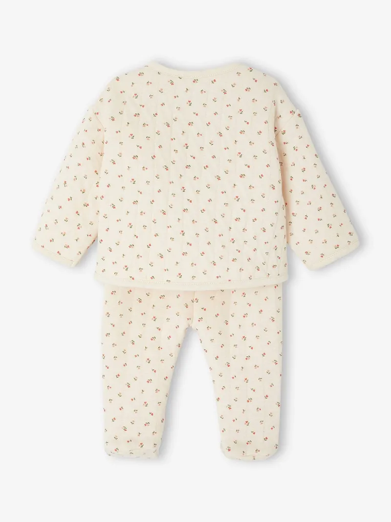 Vertbaudet Vertbaudet Baby-Set aus Steppjacke & Hose mit Fuß, Rosa, – Produktbild 4 von 4