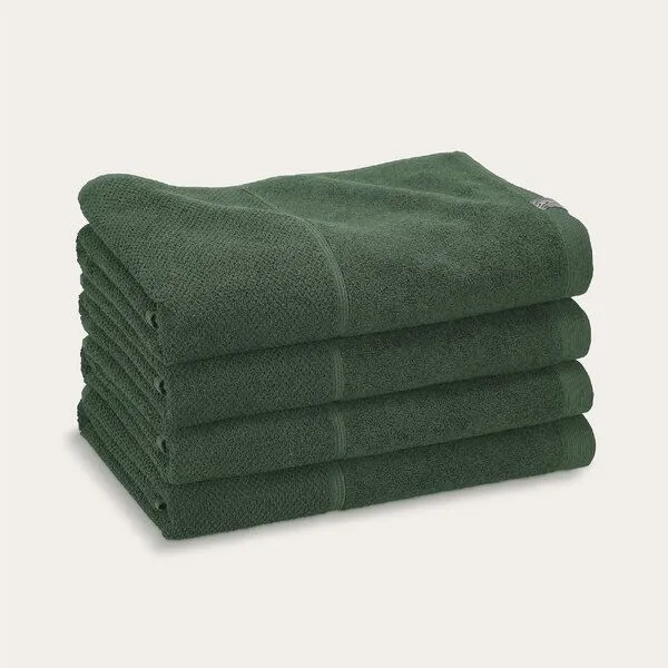 Kushel Towels Kushel Towels The Hand & Hair Set - Handtuchset aus Biobaumwolle und Holzfaser, Forest green, – Produktbild 1 von 4