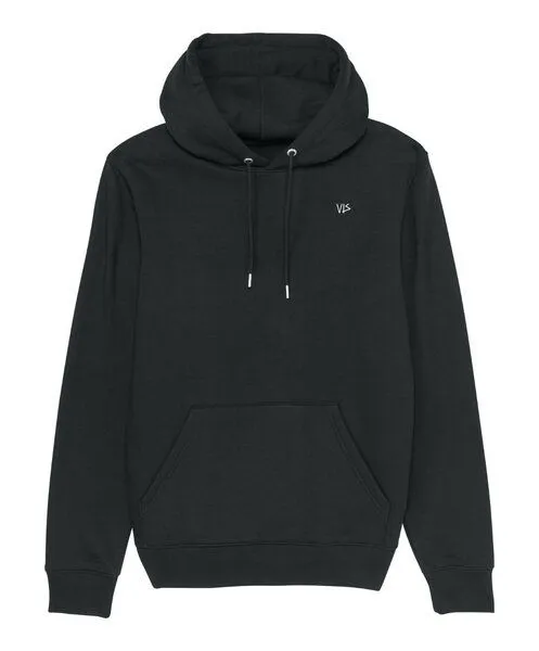 vis wear vis wear Qualle Unisex Premium Hoodie aus Bio-Baumwolle, Schwarz, – Produktbild 2 von 2