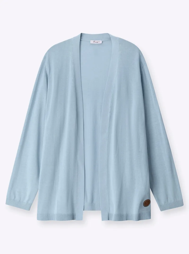 sheego Strickjacke, Hellblau, – Produktbild 2 von 2