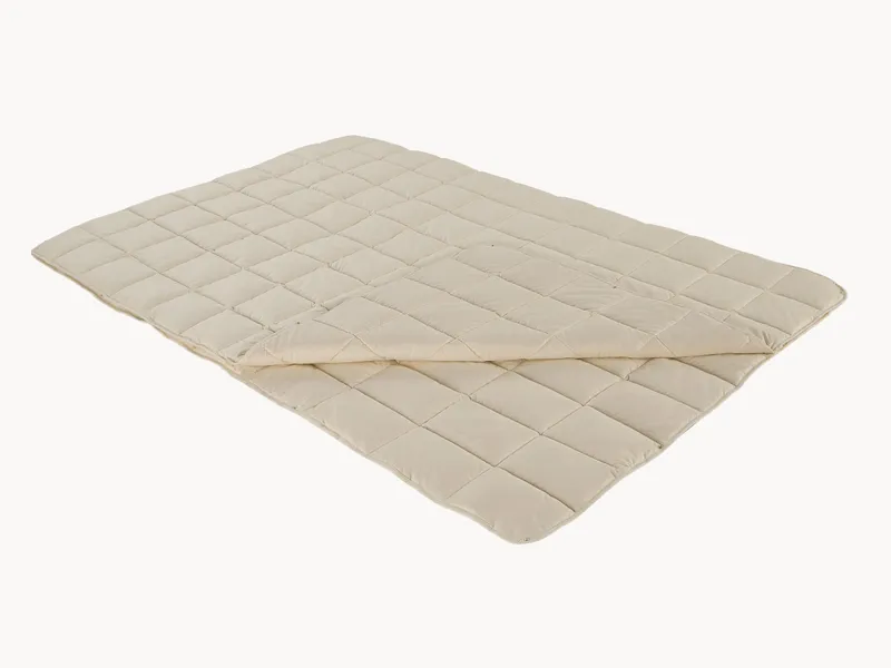 allnatura allnatura Baumwoll-Kombi-Bettdecke "Cotona" | 140x200 cm | Druckknöpfe, Weiß, – Produktbild 1 von 2