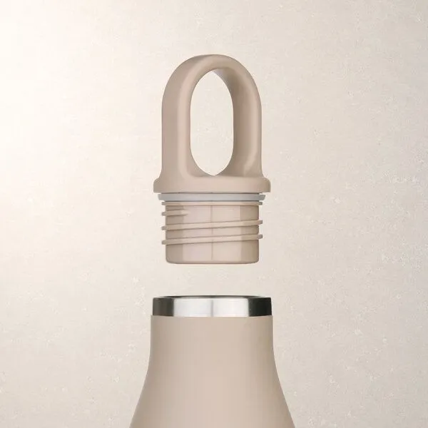 GROENENBERG GROENENBERG Trinkflasche Edelstahl | Thermosflasche 500 o. 750 ml aus recyceltem Edelstahl, Earth, – Produktbild 4 von 4