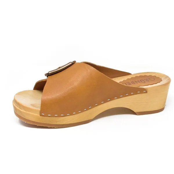 Grünbein Shoes Grünbein Shoes Holzclog-Pantolette Banu, Gelb, – Produktbild 4 von 4