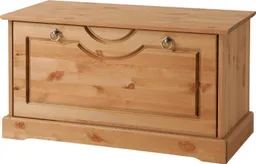 OTTO home Schuhtruhe Klera, Schuhbank, mit dekorativen Fräsungen, Lanhausstil (Made in Europe), Breite 81 cm, aus massiver Kiefer, FSC®-zertifiziert – Produktbild 1 von 1