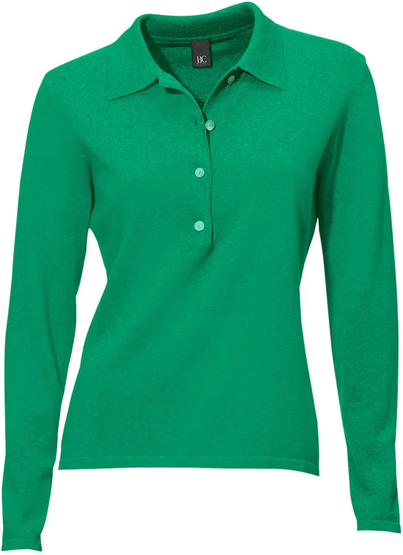 heine Polopullover grün, Grün, – Produktbild 2 von 2