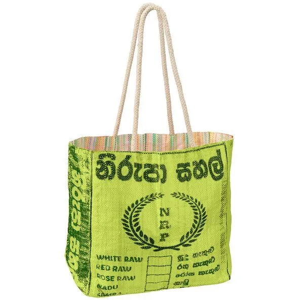 Rice&Carry Rice&Carry Strandtasche mit Kordel, Limette, – Produktbild 1 von 1