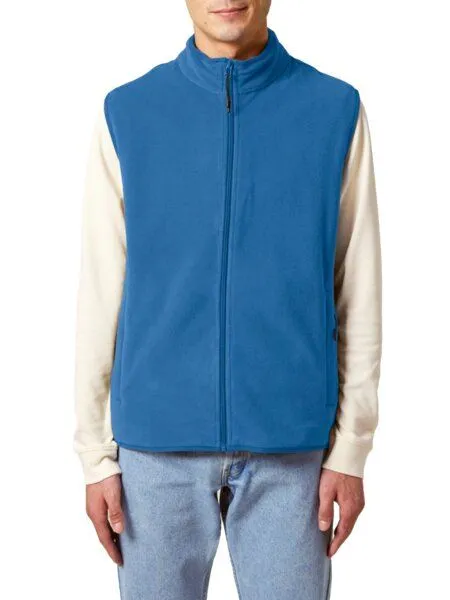 YTWOO YTWOO Herren ärmellose Basic Fleecejacke aus 100% recyceltem Polyester, Blau, – Produktbild 1 von 4
