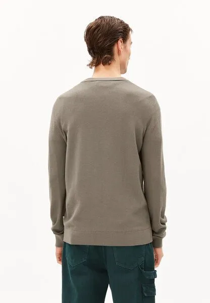 ARMEDANGELS ARMEDANGELS GRAANOS - Herren Pullover Regular Fit aus Bio-Baumwolle, Muddy water, – Produktbild 2 von 4