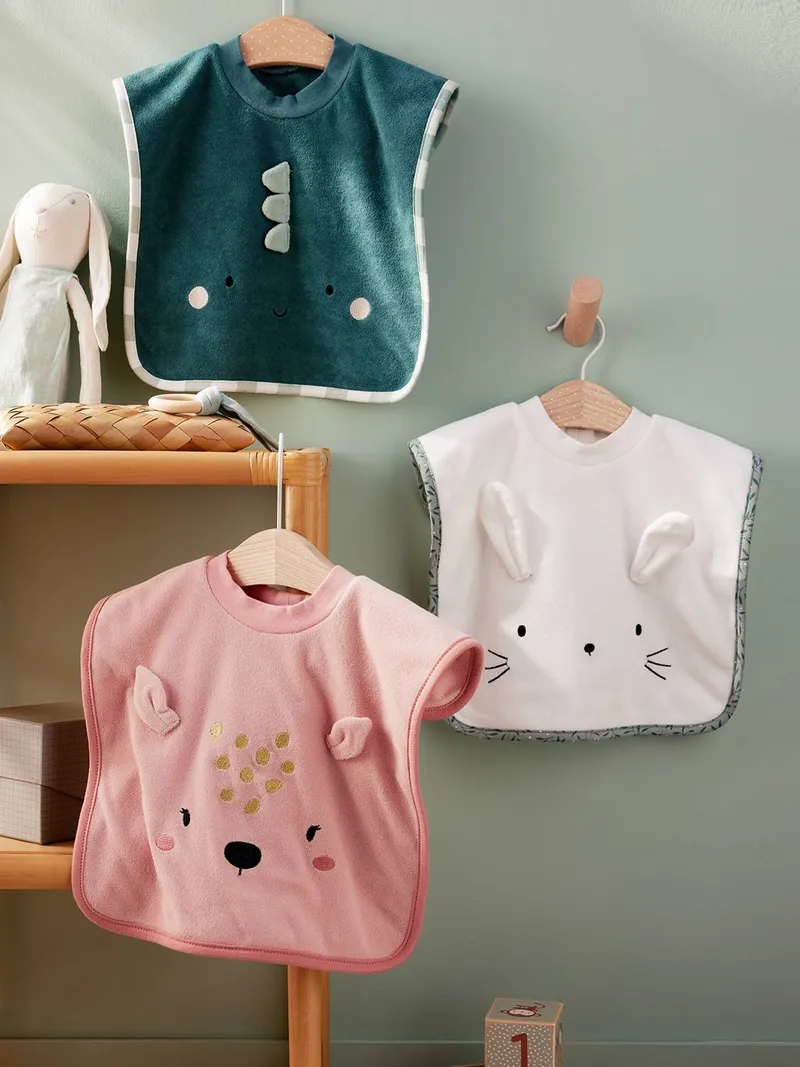 Vertbaudet Großes Baby Lätzchen, Grün/drache, – Produktbild 4 von 4