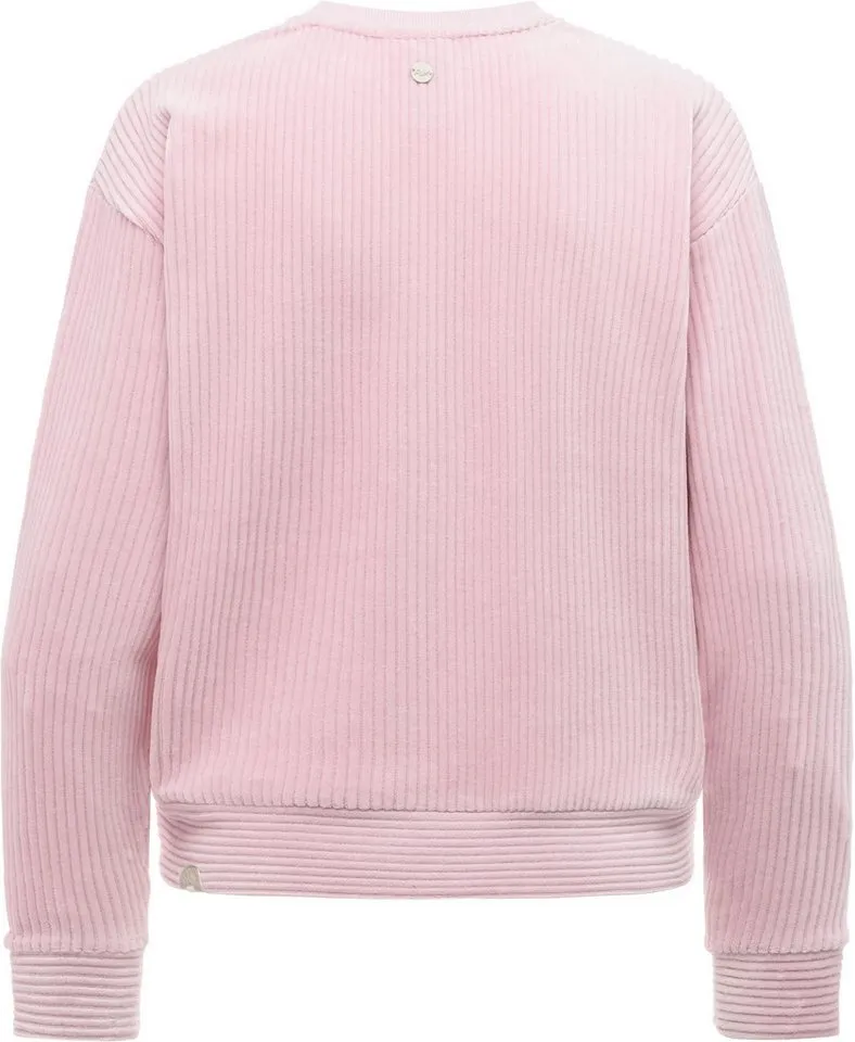 ragwear ragwear Sweatshirt Dellani Cordy Langarm Oberteil in Kord-Optik, Rosa, – Produktbild 3 von 4
