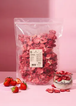 KoRo Gefriergetrocknete Erdbeerscheiben 350 g – Produktbild 1 von 1