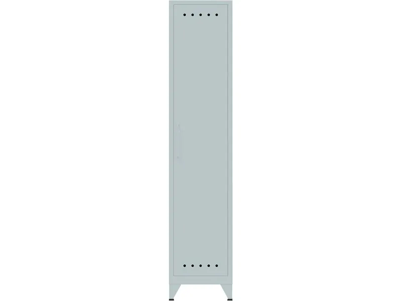 Bisley Bisley Spind "Fern Locker" Hutboden und Kleiderstange, Lichtgrau, – Produktbild 1 von 1