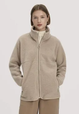 hessnatur hessnatur Wollfleece Jacke Oversized aus reiner Bio-Merinowolle – Produktbild 1 von 1