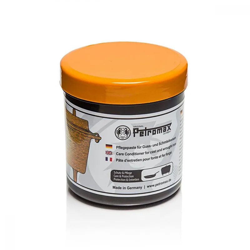 Petromax Petromax Einbrenn- und Pflegepaste für Guss- und Schmiedeeisen, 250 ml, lebensmittelecht, schützt vor Rost, optimiert Koch- und Brateigenschaften, Made in Germany – Produktbild 2 von 2