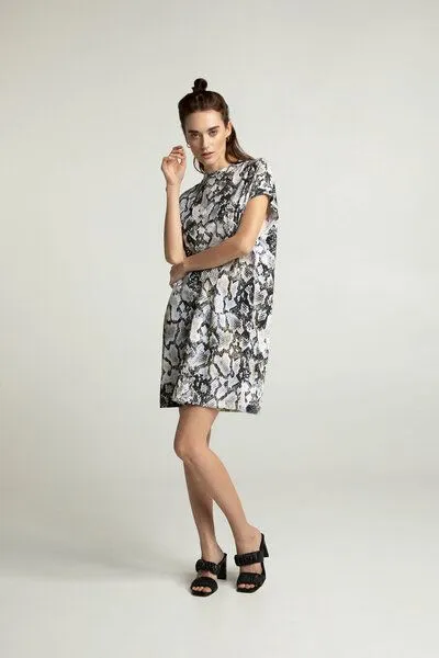 Lovjoi Lovjoi Minikleid FJELA aus Biobaumwolle, Phyton (mehrfarbig), – Produktbild 3 von 4