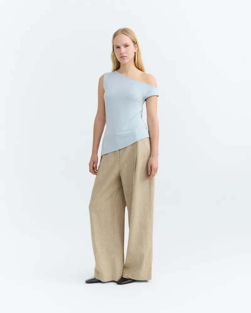 thinking mu Thinking MU Damen vegan Hose Weites Bein Patti Raw Ecru, Beige, – Produktbild 1 von 2