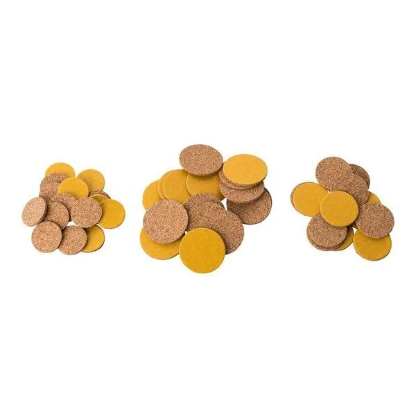 Kork-Deko Kork-Deko Stuhlgleiter | Bodenschutz | aus KORK | RUND | 45er Pack – Produktbild 2 von 4