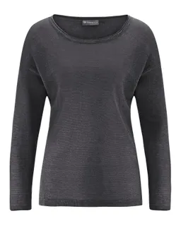 HempAge Hempage Damen vegan Pullover Airy Anthrazit – Produktbild 1 von 1
