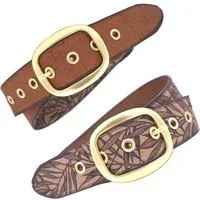 Seegarn Seegarn - Gürtel / Wendegürtel SeeBoden 4cm, Gold, – Produktbild 2 von 5