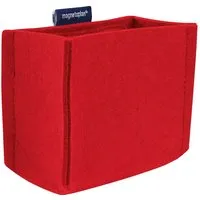 magnetoplan magnetoplan Stifteköcher "ecoAware" MEDIUM 130 x 100 x 60 mm, RC-PET Filz rot – Produktbild 1 von 1