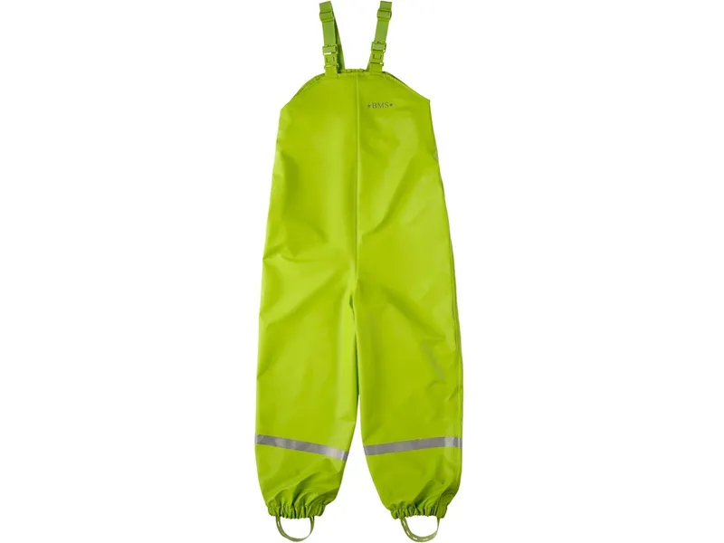 BMS BMS Kinder Buddelhose Regenhose mit Latz Räuberwald SoftSkin limone Gr.98, Grün, – Produktbild 1 von 1