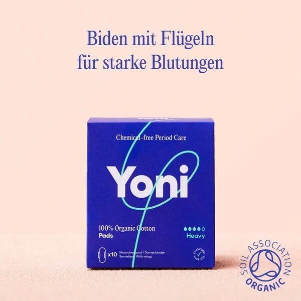 Yoni Yoni Damenbinden mit Flügeln Heavy (10 Stück) – Produktbild 4 von 6