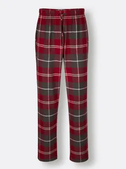 wäschepur men Pyjama dunkelrot-graphit-kariert – Produktbild 1 von 1