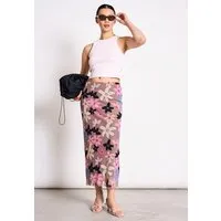 JAN N JUNE JAN N JUNE Mesh Maxi-Rock SMUK, Wild bloom, – Produktbild 1 von 2