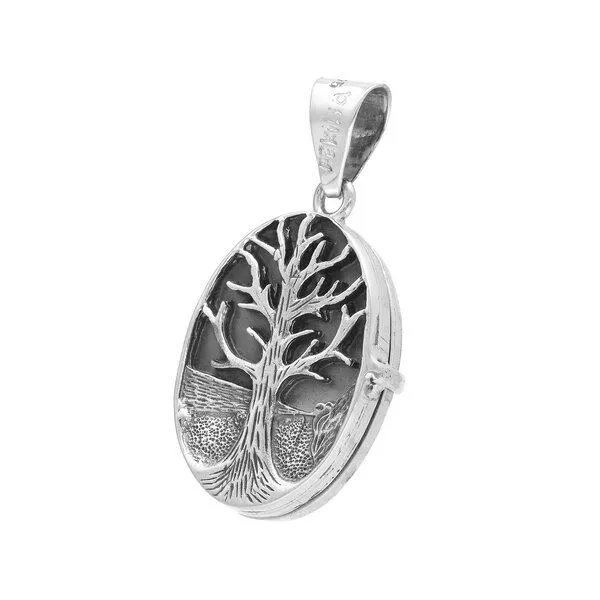 pakilia pakilia Silber Kette Lebensbaum Medaillon Fair-Trade und handmade – Produktbild 2 von 4