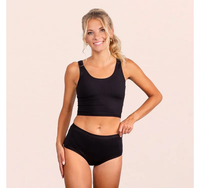 Taynie Taynie Inkontinenzslip Comfort ultra Inkontinenzunterwäsche / Inkontinenzslip aus Bio Baumwolle, Schwarz, – Produktbild 1 von 5
