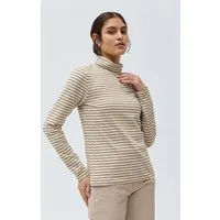 People Wear Organic People Wear Organic Rollkragen Shirt, geringelt, Bio-Baumwolle – Produktbild 1 von 1