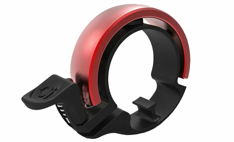 Knog Knog Oi Classic Large Fahrradklingel, Schwarz,rot, – Produktbild 1 von 3