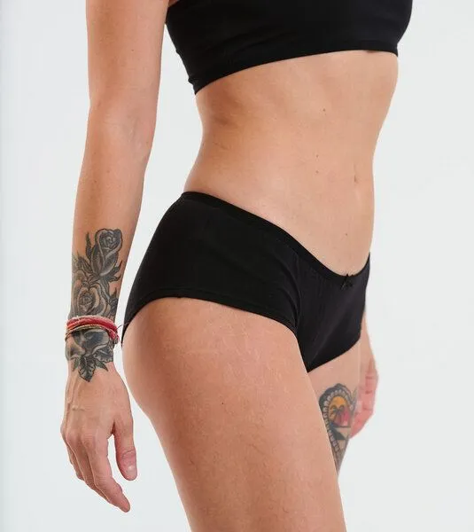 Gary Mash GARY MASH 2er-Set Damen Hipsters aus Biobaumwolle, Schwarz, – Produktbild 3 von 4