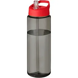 Unbranded H2O Active® Eco Vibe 850 ml Sportflasche mit Ausgussdeckel, kohle, rot – Produktbild 1 von 1