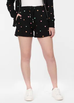 ragwear ragwear Sweatshorts ANIKU HEARTS Mit Kordelzug und kleinen bunten Herzchen bestickt – Produktbild 1 von 1