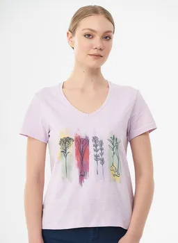 ORGANICATION ORGANICATION T-Shirt aus Bio-Baumwolle mit Blumen-Print – Produktbild 1 von 1