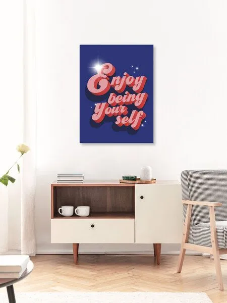 Photocircle Photocircle Poster / Leinwandbild - Enjoy being yourself – Produktbild 3 von 4