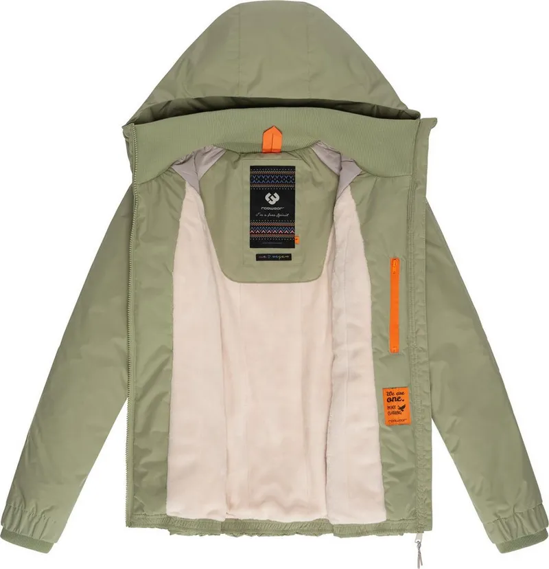 ragwear ragwear Winterjacke Dizzie Warm Wasserdichte Damen Jacke mit Kapuze, Grün, – Produktbild 1 von 5