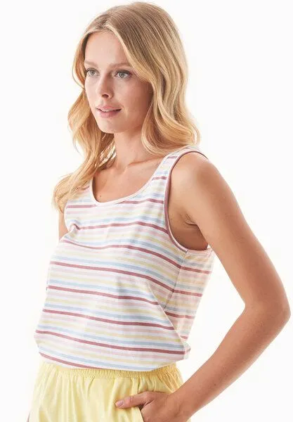 ORGANICATION ORGANICATION STEELLA | Shorts Pyjama-Set aus Bio-Baumwolle, Yellow, – Produktbild 4 von 4