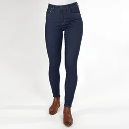 fairjeans fairjeans Röhrenjeans SKINNY HIGH NAVY, eng und elastisch mit hohem Bund, dunkelblau – Produktbild 1 von 1