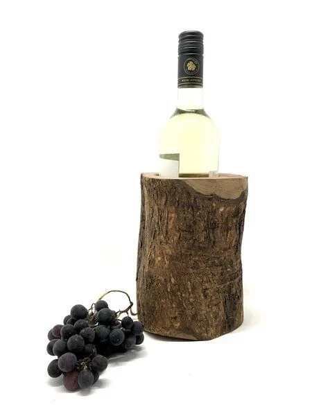 Olivenholz erleben Olivenholz erleben Weinkühler rustikal aus Olivenholz – Produktbild 1 von 4