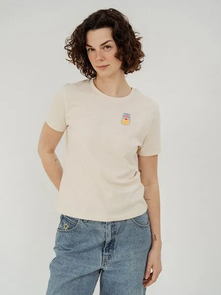 Kultgut Kultgut Artdesign - Biofair- Flauschiges Femin Shirt /Pasta, Natur, – Produktbild 2 von 3