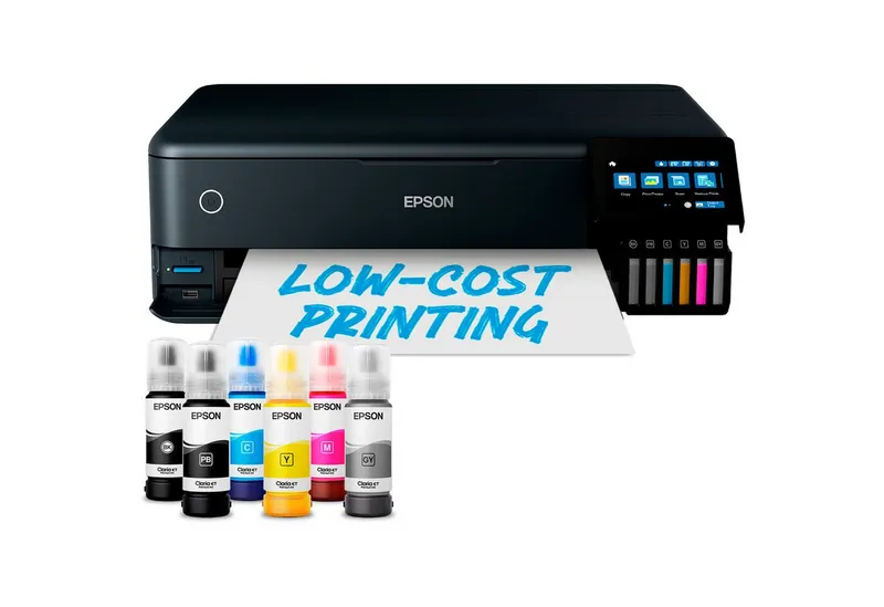 Epson Epson Tintenstrahl-Multifunktionsdrucker EcoTank ET-8550 schwarz – Produktbild 6 von 8