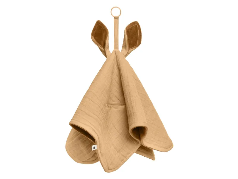 BIBS BIBS Schnuffeltuch 3-lagig Cuddle Kangaroo Desert Maße 40 x 40 cm, Braun, – Produktbild 1 von 2