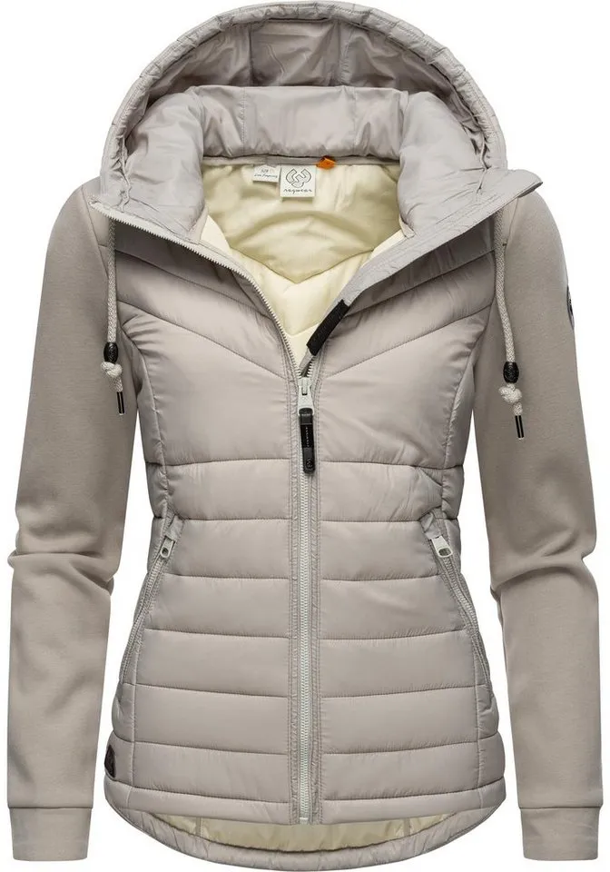 ragwear ragwear Outdoorjacke Sandrra Steppjacke aus modernem Materialmix mit Kapuze, Braun, – Produktbild 5 von 5