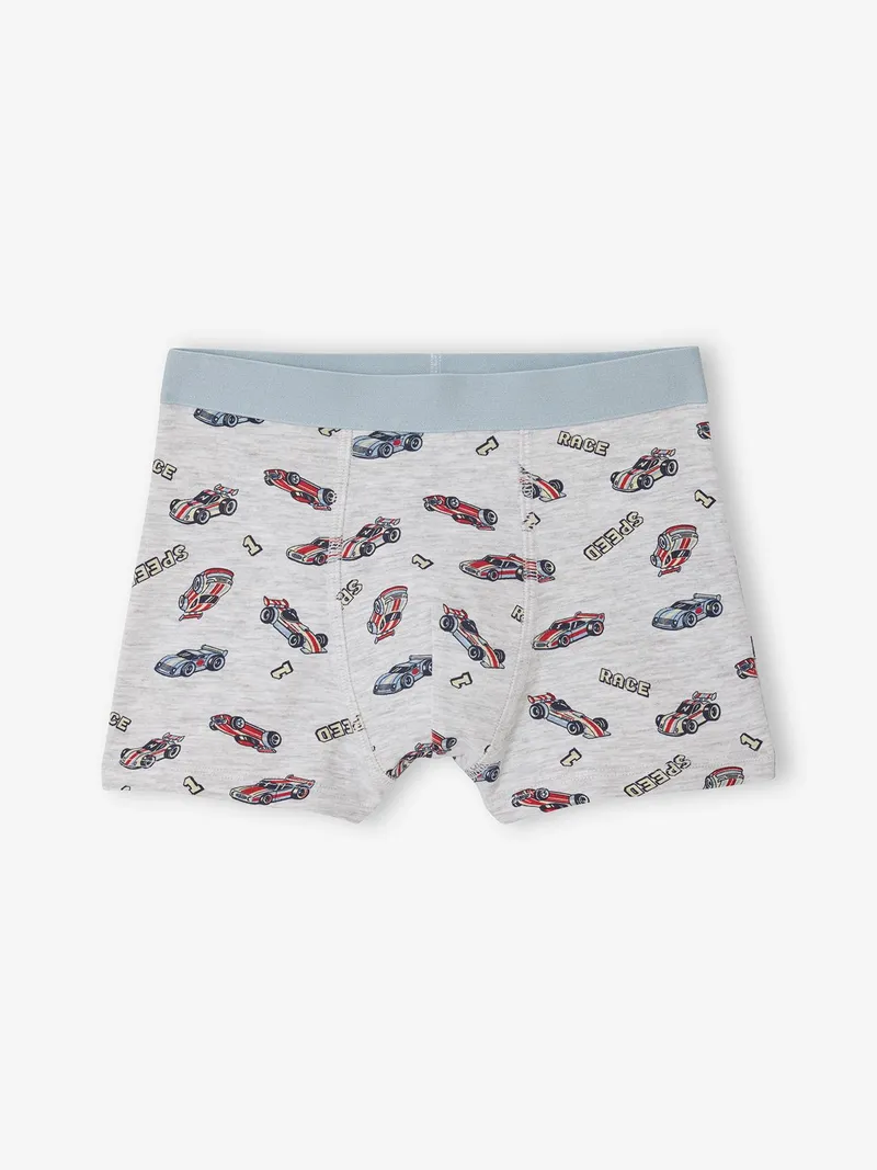 Vertbaudet 5er-Pack Boxershorts mit F1-Auto-Motiv, Anthrazit, – Produktbild 3 von 3