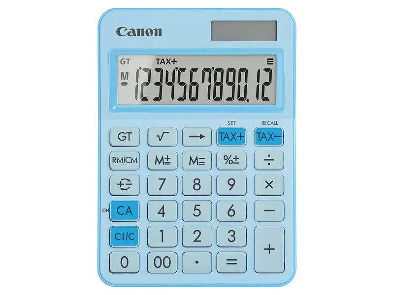 Canon Canon Tischrechner "LS-125KB BL" 12 Stellen, Pastellblau, – Produktbild 2 von 3