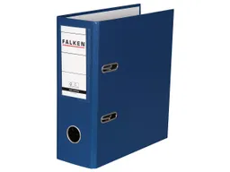 Falken 10 Falken Ordner, kaschierter Karton PP, 250 g/m², DIN A5 hoch, RB 80 mm, blau – Produktbild 1 von 1