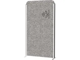 Maul MAUL Stellwandsystem "MAULcocoon" silber, Akustik 100 x 180 cm, Stand, dunkelgrau – Produktbild 1 von 1