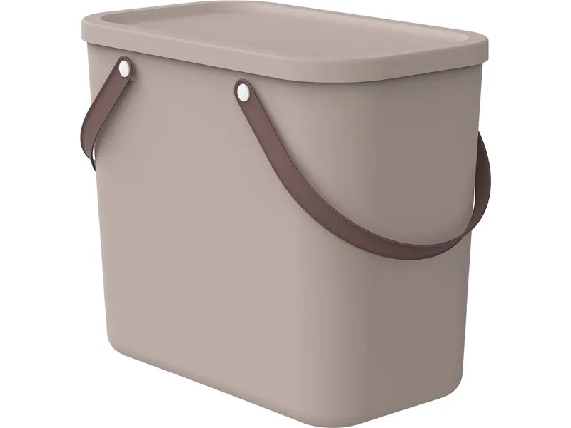 rotho rotho Aufbewahrungsbox "ALBULA" mit Henkel, 25 l, cappuccino – Produktbild 1 von 1